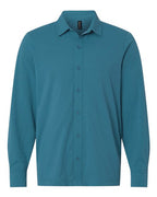 AllPro Men's Pro-Flex Sorona® Button Down Shirt - Pacific Blue