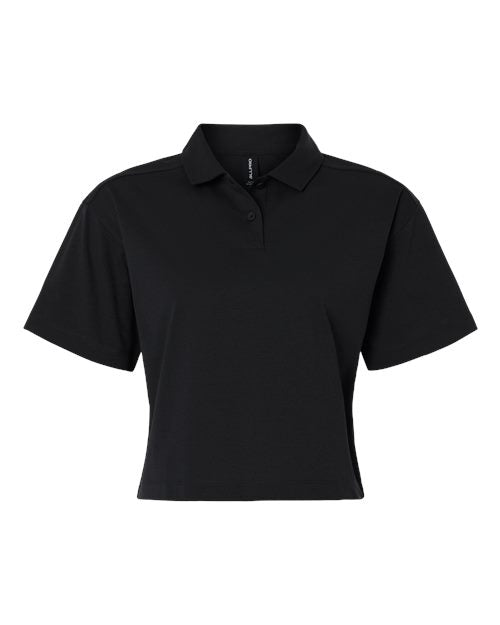 AllPro Women's Pro-Flex Sorona® Boxy Polo - Black