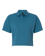 AllPro Women's Pro-Flex Sorona® Boxy Polo - Pacific Blue
