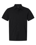 AllPro Men's Pro-Flex Sorona® Button Down Short Sleeve Shirt - Black
