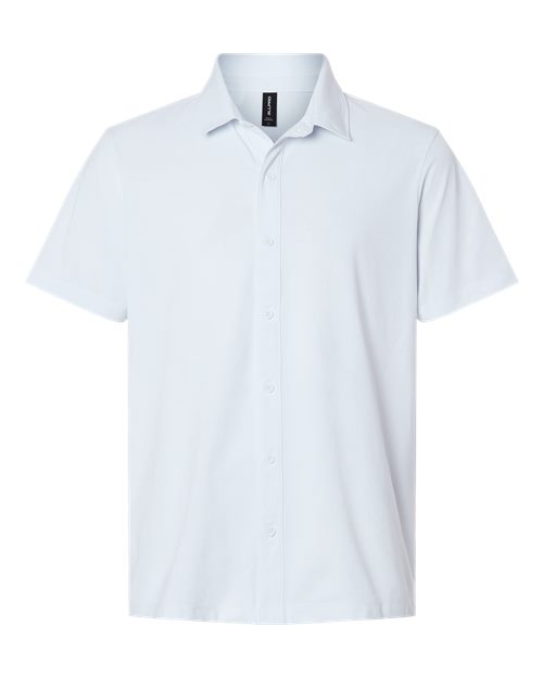 AllPro Men's Pro-Flex Sorona® Button Down Short Sleeve Shirt - White