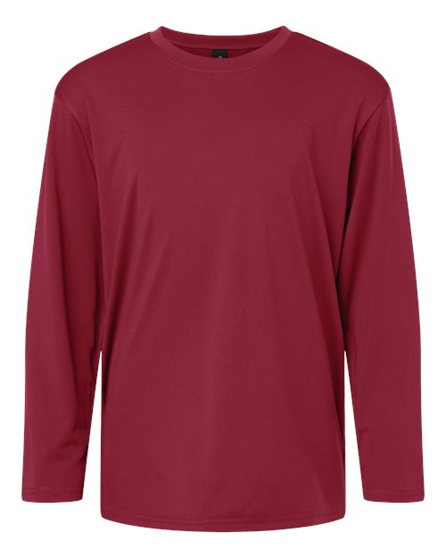 AllPro Youth Pro-Lock Performance Long Sleeve T-Shirt (Part 1 of 2) - Cardinal