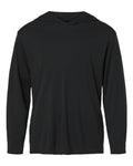 AllPro Youth Pro-Lock Performance Hooded Long Sleeve T-Shirt - Black