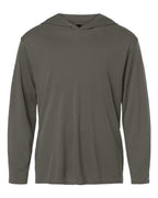 AllPro Youth Pro-Lock Performance Hooded Long Sleeve T-Shirt - Charcoal