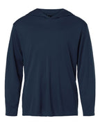 AllPro Youth Pro-Lock Performance Hooded Long Sleeve T-Shirt - Navy