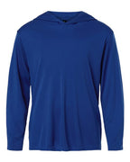 AllPro Youth Pro-Lock Performance Hooded Long Sleeve T-Shirt - Royal