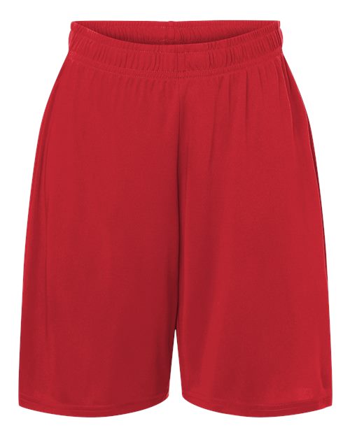 AllPro Youth Pro-Lock Performance 7" Shorts with Pockets - Red