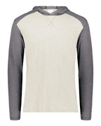Augusta Sportswear Unisex Gameday Vintage Hooded Long Sleeve T-Shirt - Birch/ Carbon Heather