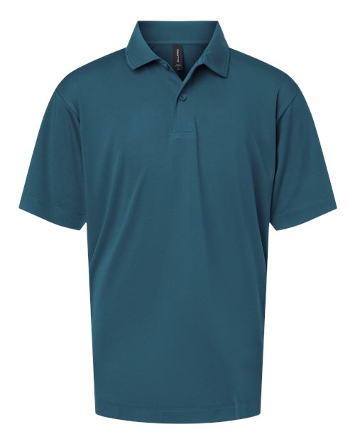 AllPro Youth Pro-Lock Performance Polo - Atlantic Blue