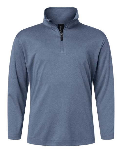 AllPro Youth Pro-Lock Performance Quarter-Zip Pullover - Heather Navy