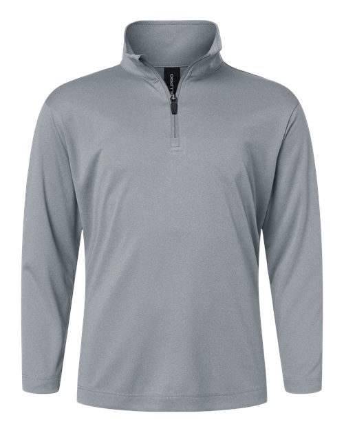 AllPro Youth Pro-Lock Performance Quarter-Zip Pullover - Heather Steel