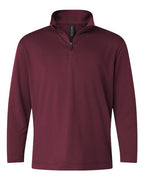 AllPro Youth Pro-Lock Performance Quarter-Zip Pullover - Maroon