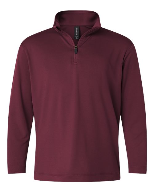 AllPro Youth Pro-Lock Performance Quarter-Zip Pullover - Maroon