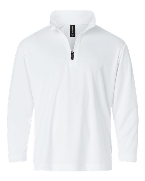 AllPro Youth Pro-Lock Performance Quarter-Zip Pullover - White
