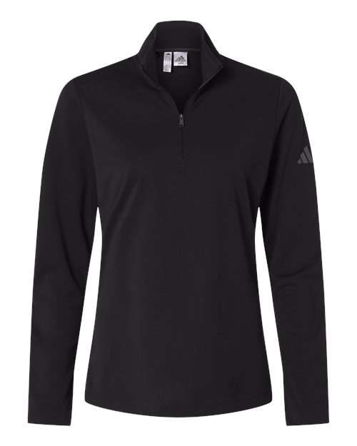 Adidas Women's Lightweight Quarter-Zip Pullover - Black