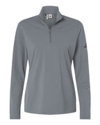 Adidas Women's Lightweight Quarter-Zip Pullover - Grey Three