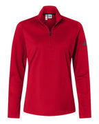 Adidas Women's Lightweight Quarter-Zip Pullover - Power Red