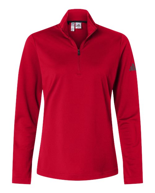 Adidas Women's Lightweight Quarter-Zip Pullover - Power Red