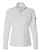 Adidas Women's Lightweight Quarter-Zip Pullover - White