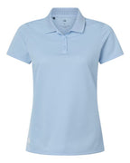 Adidas Women's Performance Piqué Polo - Glow Blue