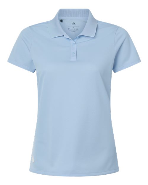 Adidas Women's Performance Piqué Polo - Glow Blue