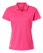 Adidas Women's Performance Piqué Polo - Lucid Pink