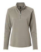 Adidas Women's Spacer Quarter-Zip Pullover - Silver Pebble