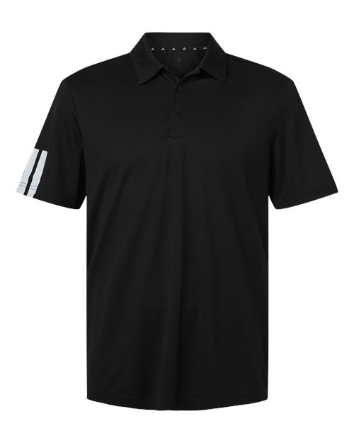Adidas Men's Performance 3-Stripes Climacool Polo - Black