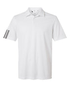 Adidas Men's Performance 3-Stripes Climacool Polo - White