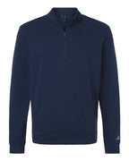 Adidas Men's Elevated Fleece Quarter-Zip Pullover - Collegiate Navy