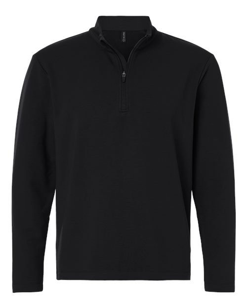 AllPro Men's Stretch Quarter-Zip Fleece Pullover - Black