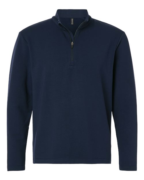 AllPro Men's Stretch Quarter-Zip Fleece Pullover - Navy