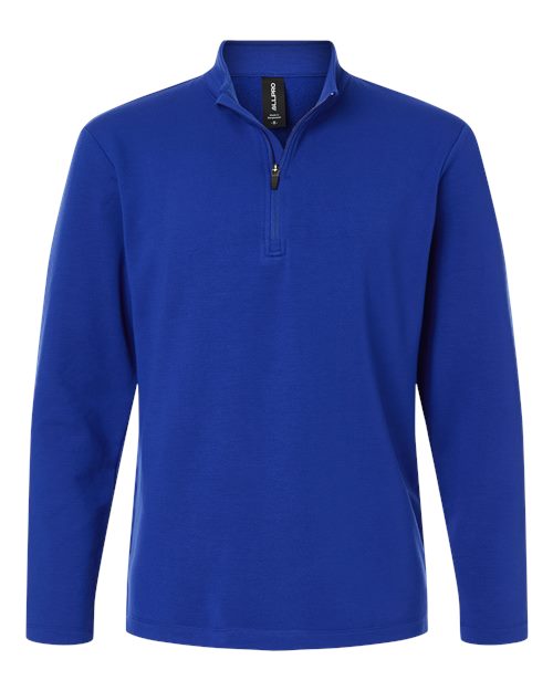 AllPro Men's Stretch Quarter-Zip Fleece Pullover - Royal