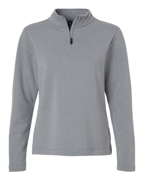 AllPro Women's Stretch Quarter-Zip Fleece Pullover - Heather Steel