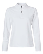 AllPro Women's Stretch Quarter-Zip Fleece Pullover - White