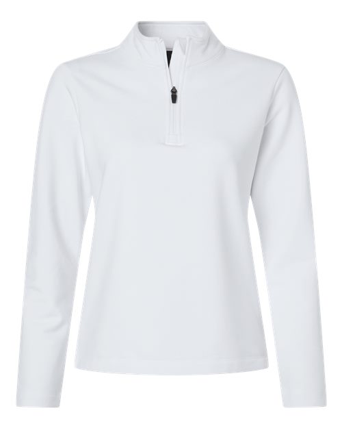 AllPro Women's Stretch Quarter-Zip Fleece Pullover - White