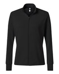 Adidas Women's Performance Textured Full-Zip Jacket - Black