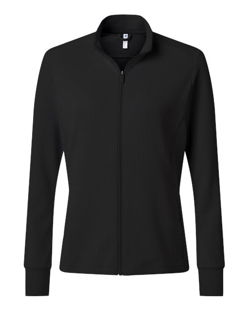 Adidas Women's Performance Textured Full-Zip Jacket - Black