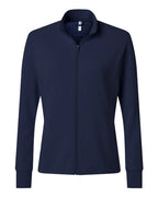 Adidas Women's Performance Textured Full-Zip Jacket - Collegiate Navy