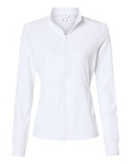 Adidas Women's Performance Textured Full-Zip Jacket - White