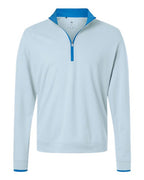 Adidas Men's Performance Lightweight Quarter-Zip Pullover - Crystal Sky