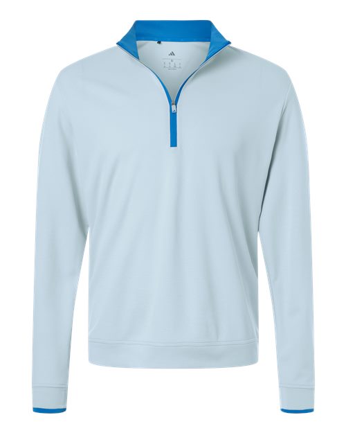 Adidas Men's Performance Lightweight Quarter-Zip Pullover - Crystal Sky