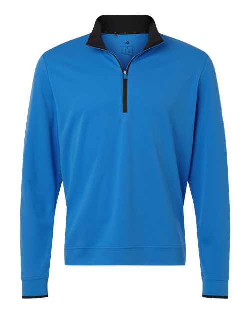 Adidas Men's Performance Lightweight Quarter-Zip Pullover - Lucid Ray Blue