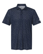 Adidas Men's Ultimate365 Mesh Tango Print Climacool Polo - Collegiate Navy/ White
