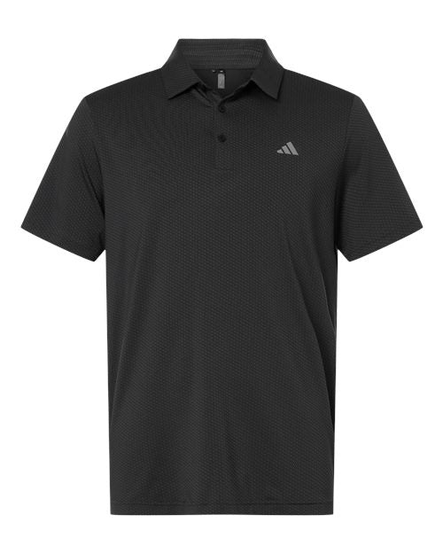 Adidas Men's Performance Textured Polo - Carbon/ Black