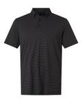 Adidas Men's Ultimate365 Pencil Stripe Climacool Polo - Carbon/ Black