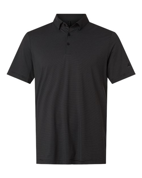 Adidas Men's Ultimate365 Pencil Stripe Climacool Polo - Carbon/ Black