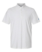 Adidas Men's Ultimate365 Micro Print Polo - White