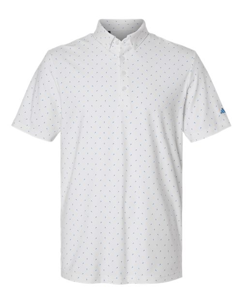Adidas Men's Ultimate365 Micro Print Polo - White