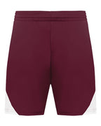 Augusta Sportswear Men's Step-Back Basketball Shorts - Maroon/ White